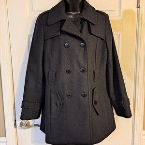 Calvin Klein Dark Gray Wool Coat